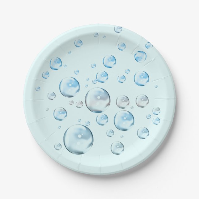 Assiettes En Carton Bulles (Devant)