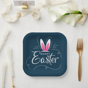 Assiettes En Carton Bunny Hops & Easter Joy