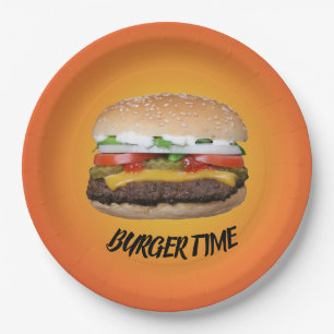 Assiettes En Carton Burger