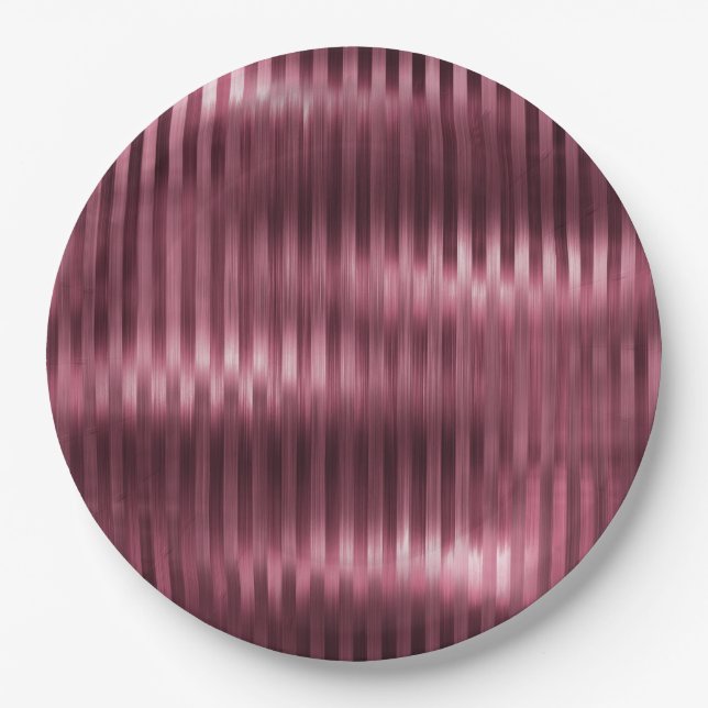 Assiettes En Carton Burgundy Red Glitzy (Devant)