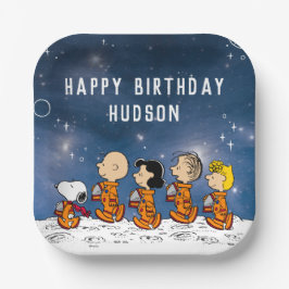 Assiettes En Carton cacahuètes | Anniversaire de l'espace