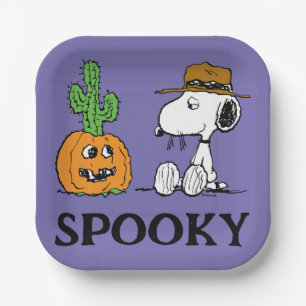 Assiettes En Carton cacahuètes Halloween du désert de Spike