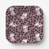 cacahuètes | Snoopy Flower Vine Motif