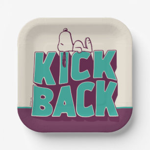 Assiettes En Carton cacahuètes Snoopy Kickback