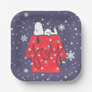 Assiettes En Carton cacahuètes   Snoopy's Holiday Dreamer