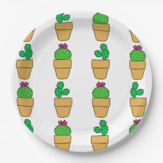 Assiettes En Carton Cactus