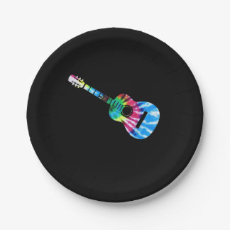 Assiettes En Carton Cadeau Guitare Guitaristes