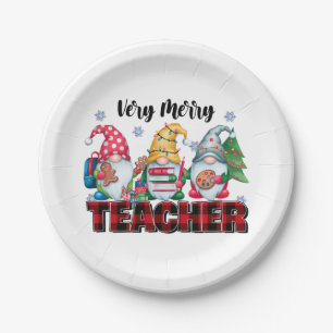 Assiettes En Carton Cadeau pour Enseignant Enseignant Très Joyeux