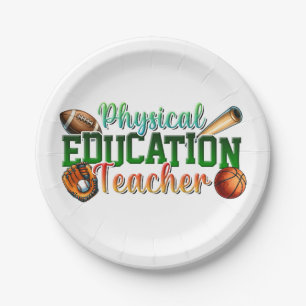 Assiettes En Carton Cadeau pour enseignant Professeur d'éducation ph
