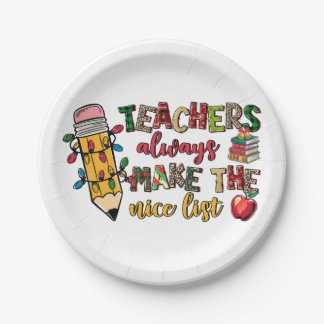 Assiettes En Carton Cadeau pour l'enseignant | Les enseignants sont to