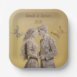 Assiettes En Carton Cadeaux de mariage pour mariée et chambre