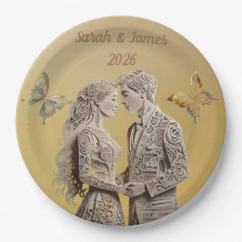 Assiettes En Carton Cadeaux de mariage pour mariée et chambre