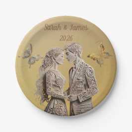 Assiettes En Carton Cadeaux de mariage pour mariée et chambre