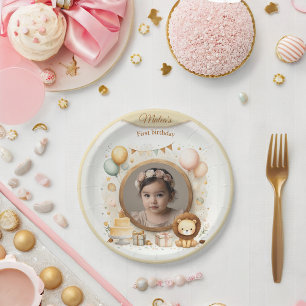 Assiettes En Carton Cadre photo pour Enfants Enfants Fête d'Anniversai