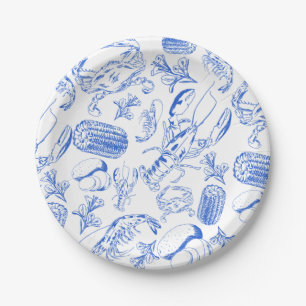 Assiettes En Carton Cajun Bouillie de fruits de mer - Plaques alimenta