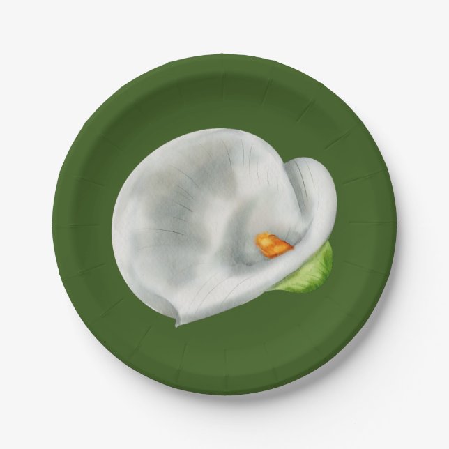 Assiettes En Carton Calla Lilly (Devant)