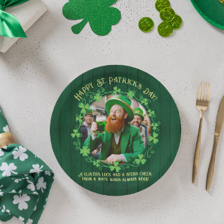 Assiettes En Carton Camaraderie Trèfle & Bière