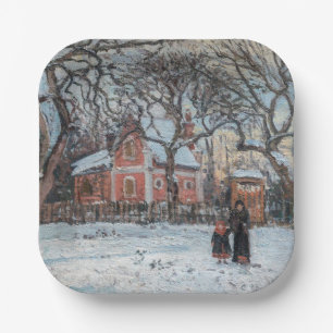Assiettes En Carton Camille Pissarro - Chataigniers a Louvecienne