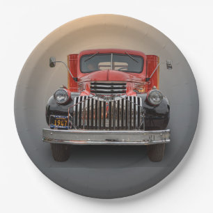 ASSIETTES EN CARTON CAMION 1947 D'ENJEU DE CHEVROLET
