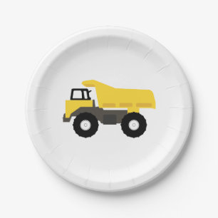 Assiettes En Carton Camions de construction de camions de pompage