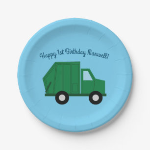 Assiettes En Carton Camions fête d'anniversaire