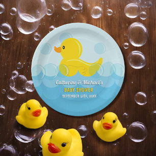 Assiettes En Carton Canard Jaune En Caoutchouc Frotter Un Dub Baby sho