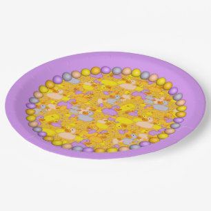 Assiettes En Carton Canards-n-points-style-1-PLAQUE 1-PAPIER