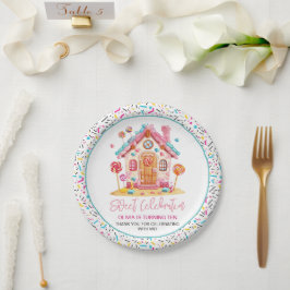 Assiettes En Carton Candyland Sweet Celebration Anniversaire de enfant