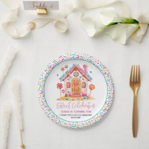 Assiettes En Carton Candyland Sweet Celebration Anniversaire de enfant