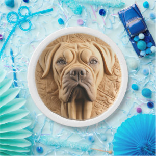 Assiettes En Carton Cane Corso Inspiré 3D