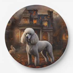 Assiettes En Carton Caniche Halloween Épouvantable