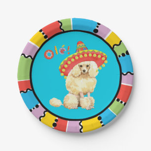 Assiettes En Carton Caniche miniature de fiesta