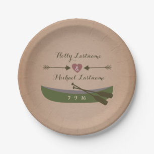 Assiettes En Carton Canoë + Mariage rustique de flèches