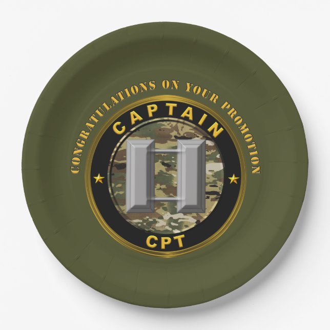Assiettes En Carton Capitaine (Devant)