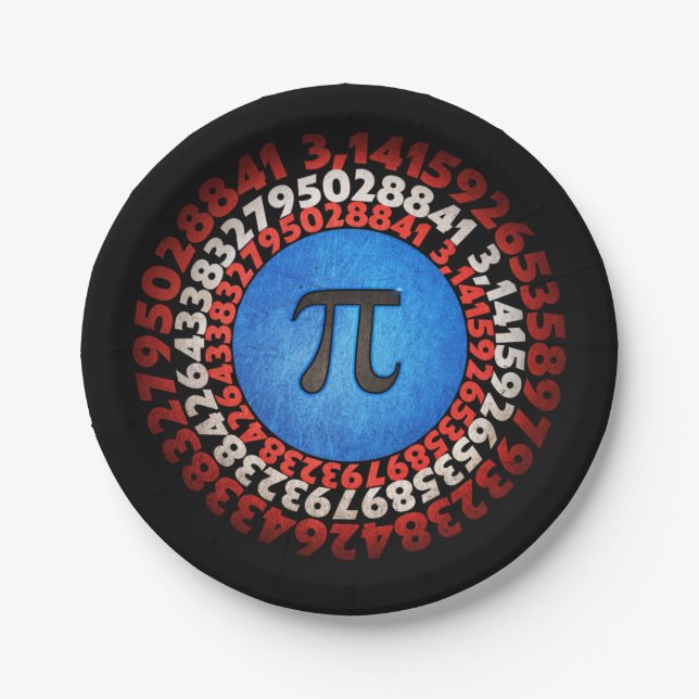 Assiettes En Carton Capitaine Pi Superhero Shield Nerdy Math Pi Day    (Devant)