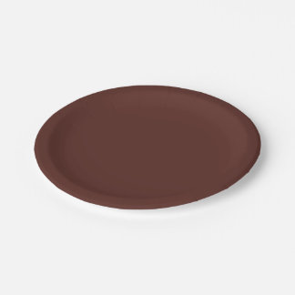 Assiettes En Carton Caput mortuum (couleur unie)