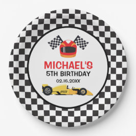 Assiettes En Carton Car Racing Birthday