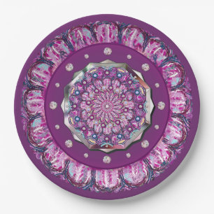 Assiettes En Carton Cardinal Red Rosace