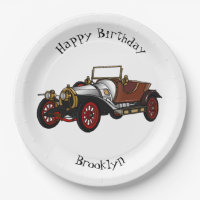 Caricature de voiture classique 1920