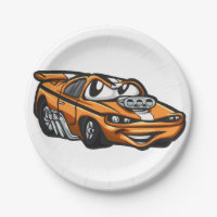 Caricature de voiture de muscle classique - Choisi