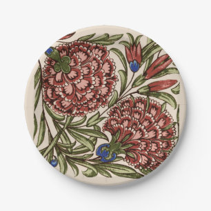 Assiettes En Carton Carnation Tile Fleur Art antique