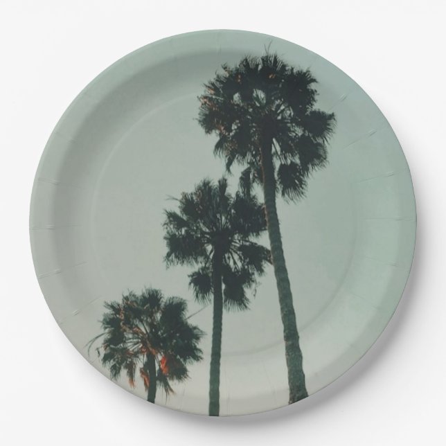 Assiettes En Carton CARNET LA Palms (Devant)