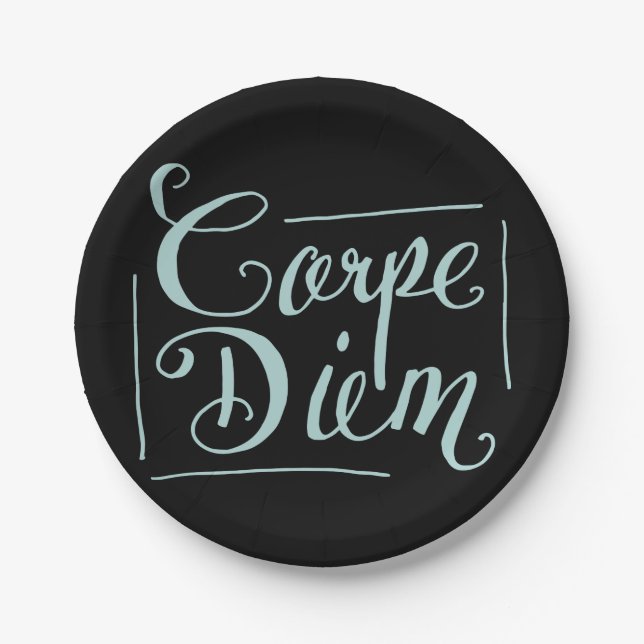 Assiettes En Carton Carpe Diem Fancy (Devant)