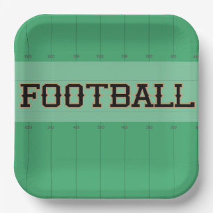 Assiettes En Carton Carré du championnat de football