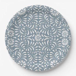 Assiettes En Carton Carrelage bleu foncé Talavera style espagnol Fiest