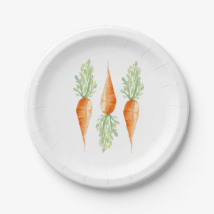 Assiettes En Carton Carrot Trio   Légumes biologiques