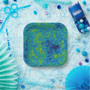 Assiettes En Carton Carte de l'univers de la sonde à micro-ondes WMAP