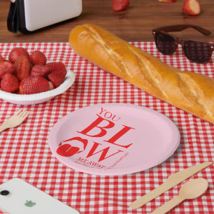 Assiettes En Carton Carte Jour des Valentines Rouge Rose