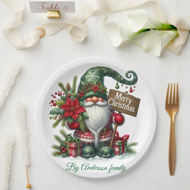 Assiettes En Carton Carte postale Joyeux Noël (Mariage)