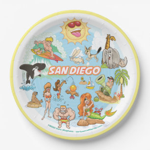 Assiettes En Carton Carton de San Diego